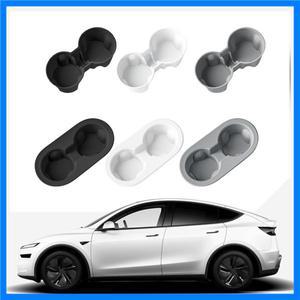 테슬라 모델 Y 주니퍼 음료 보관함 용 실리콘 중앙 제어 컵 홀더 인테리어 액세서리 보관 케이스