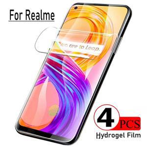 [호환품]Realme 9 10 11 12 프로 플러스용 하이드로겔 필름 풀 글루 커버 젤 스크린 보호대 + 12X 8i 6 7 8