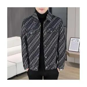 키체샵 남성 바람막이 점퍼 크론티 가을 레터링 캐주얼 HO3