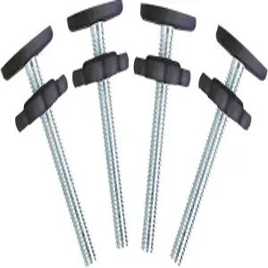 4팩 베이비 게이트 교체 부품 나사 스핀들 로드 8MM(M8) 반려동물 및 반려견 압력 장착 안전 도어 계단