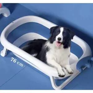 대형견 욕조 강아지 블루 반려견 대형견 목욕통 깊이 부스