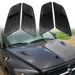 본넷덕트 탄소 섬유블랙 차량용 셀 공기 흡입 후드 특종 보닛 벤트 커버 스티커