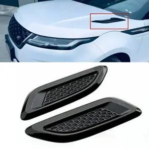 본넷덕트 2개 ABS 차량용 공기 흡입구 입구 보닛 후드 특종 통풍구 스티커 커버 레인지 로버 EVOQUE 2011-2