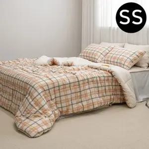 싱글 차렵이불 체크 마드라스 허니치즈 베개커버세트 (WFJQYZP)
