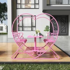 하트 의자 포토존 카페 커플 조형물 촬영 시트 벤치 공원