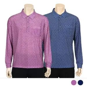 고품질 봄 캐쥬얼 오버핏 카라티 모임 40대남성 반팔 티셔츠 (WFJREOA)