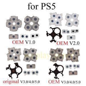 [호환품]50/100SET/LOT 실리콘 전도성 고무 접착 버튼 패드 PS5 V1.0/2.0/3.0/4.0/5.0 컨트롤러 게임패드