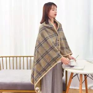 빅 블랭킷 똑딱이단추 망토 담요 성인용 케이프담요 생활용품 가정용품 생필품