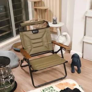 캠핑용 레저 심플 이동식 리클라이닝 하이백