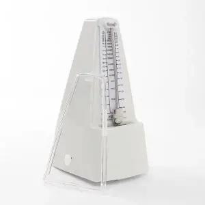 [하프클럽/]클래식 태엽 메트로놈 화이트 피아노박자기 수동