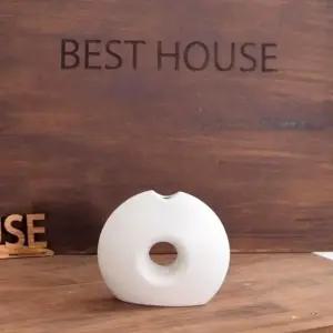 ksr 더플라워포터리 세라믹 도자기화병소품 FD-07 도넛 (WFJ7PIN)