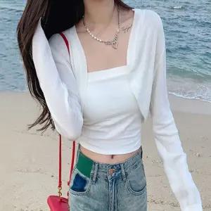여름착용 얇은소재 가디건 여성가디건 여름가디건 얇은가디건 캐주얼가디건