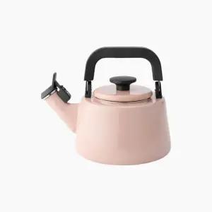 [후지호로] 코튼 법랑 휘슬 주전자 2.1L (애쉬핑크)