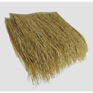 자재 초가채 인조 야자수 휴양지 짚 볏짚 볏짚매트 울타리 10m 불연성 옐로우 인공 장식 지푸라기 초가집