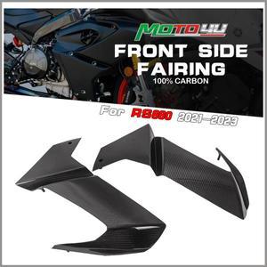 Aprilia RS660 탄소 섬유 프론트 사이드 페어링 1 쌍 프레임 보호대 오토바이 액세서리 능 직물 광택/매트