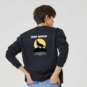 키밍 WOLF WHISTLE 늑대 그래픽 맨투맨 후드티 W769BB3