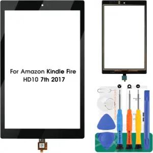 아마존 킨들 파이어 HD10 터치스크린 교체용 7세대 2017 디지타이저 센서 SL056ZE 터치 패널 유리 수리