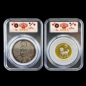 범용 동전 캡슐 홀더 보관함 디스플레이 슬래브 케이스 메달 수집용 16mm 10 개