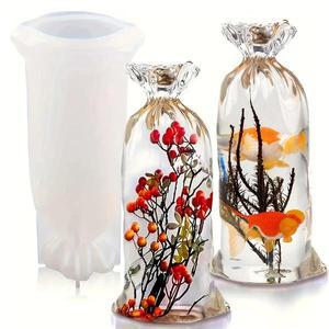 럭키백 레진 몰드 DIY 홈 데코레이션 3D 꽃 표본 및 생화 보존 수공예품