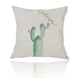 쿠션커버 45 45cm 선인장 디자인쿠션 식물쿠션 푹신 (WFK6HZT)