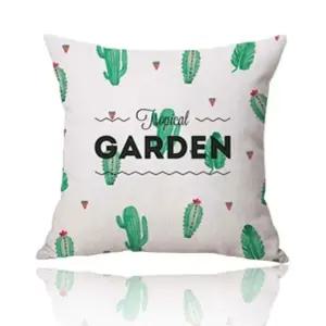 쿠션커버 45 45cm 가든 디자인쿠션 인테리어쿠션 (WFK6HZY)