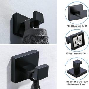 라포식 수건 고리 스테인레스 스틸 핸드 타월 홀더 헤비 듀티 코트 로브 후크 거실 침실 주방 벽장 벽걸이