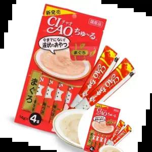 반려묘츄르 고양이 참치맛 츄르 4개입 반려묘 짜먹는 간식 48P