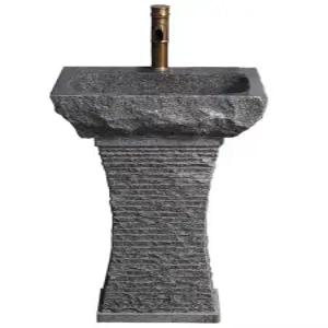 석재음수대 야외 돌세면기 공원 분지 식당 기둥 빈티지 돌세면대 세면대 음수대