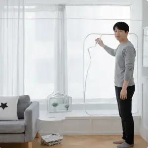 냄새없는 투명 방풍비닐커튼 베란다 창문용 EVA소재 겨울보온용