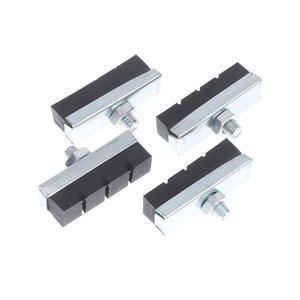 클래식 자전거용 고무 브레이크 패드 4개 사이클링 캘리퍼 슈 홀더 인기 부품