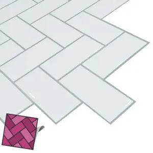 리폼타일벽지 벽돌 월타일스티커 백색갈매기 031