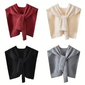 여성 어깨 숄 레이어드 페이크 가디건 WFGMDNG