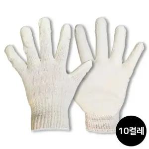 10개입 작업 흰색 장갑 10G 코팅장갑 반코팅 목장갑 (WFJ7XSD)