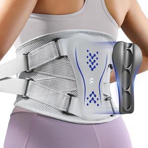 여성 남성용 피토모 백 브레이스, 슬림 핏 및 경량, 속옷 착용, 강화된 3D 요추 지지 패드, 요통 , 좌골, 자세, 팅, 사이즈