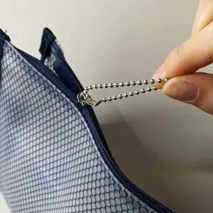 은색 12cm 비즈키링 볼체인 군번줄 10P WFFNPCN