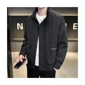 록쉬블몰 남성 바람막이 점퍼 밀리터리 그린 코트 봄 캐주얼 자켓 가을 블랙 내마모성 HO3