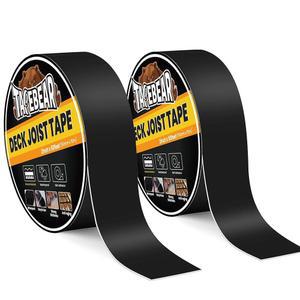 [미국배송] 테이프베어 데크 조이스트 테이프 2인치 100피트 플래시 데크용 조인트 테이프 방수 부틸 실란트 블랙 목재 지붕 빔 림용 부식 방지