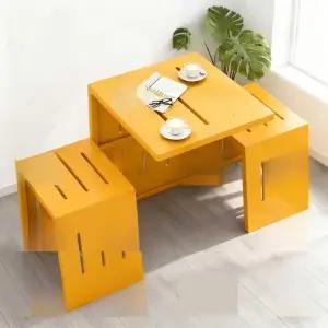 일체형 야외용 테이블 의자 마당 베란다 테라스 공원