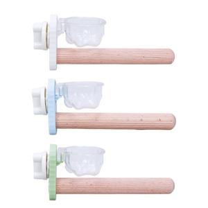 하드 우드 새장 휴식대 피더 포함 케이지 장식 스테이션 콘유어스 핀치 러브버드 훈련용