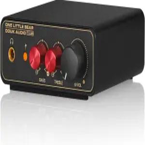 Douk 오디오 T14-EQ 포노 프리앰프 RIAA EQ 헤드폰 출력 톤 제어 USB 5V 전원이 포함된 미니 MM/MC