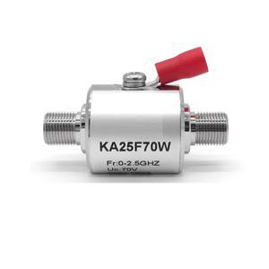 KA25F70W 안테나 피더 신호 피뢰기 F 헤드 듀얼 마더 케이블 TV 서지 보호기 2.5G