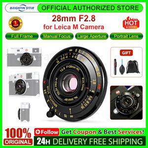 브라이트인 스타 28mm 풀프레임 대구경 고정 초점 수동 인물 용 카메라 렌즈 라이카 M 마운트
