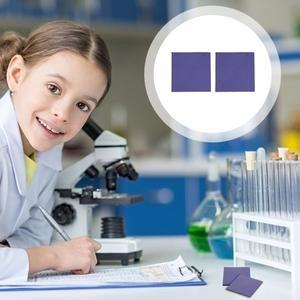 2개 코발트 유리 시트 실험 용품 화염 관찰 칼륨 장치