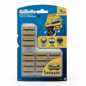 질레트 퓨전 프로쉴드 옐로우 면도날 14입 리필 호환 카트리지