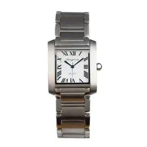 킹덤 고품격 로마자 사각 여자 명품 예물 선물 고급 사각 메탈 손목 시계 / KD4020F