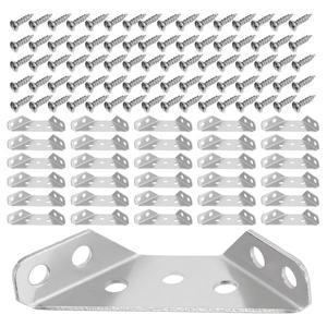 36개 삼각 브래킷 스테인리스 스틸 코너 지지대 나무 선반호환  거싯 패스너 테이블 서랍 수납장  DIY용