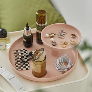 Mokamoka 스위스 클래식 트레이 데스크탑 랙 더블 레이어 가정호환  과일 플라스틱 보관함 디자인 감각