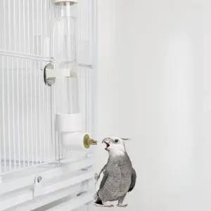 대형 앵무새물통 조류용품 이동식 식수대 모이통