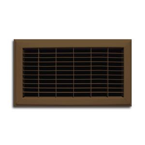 트루아 154R 08X10 헤비 듀티 플로어 리턴 에어 그릴 08인치 x 10인치 그릴, 브라운