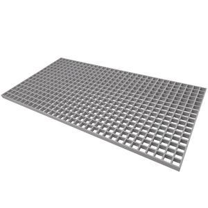 Agfabric 2x4ft Fiberglass 격자 커버 1인치 높이, 내구성이 뛰어난 세차용 FRP 격자, 1.5''x1.5''x1'' 메쉬 그리드, 회색, 내마모성, 녹슬지